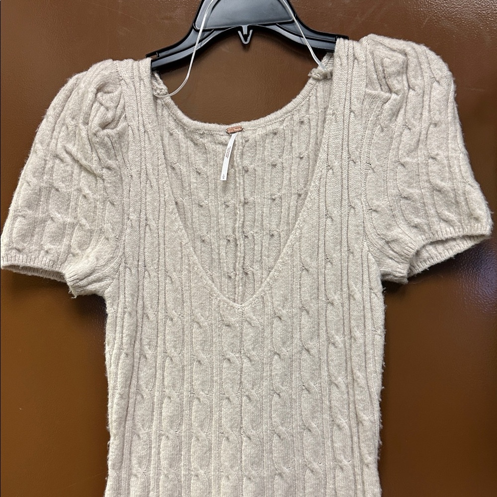 Free People Madsen Midi Sweater Dress Size Large - Picture 7 of 8
